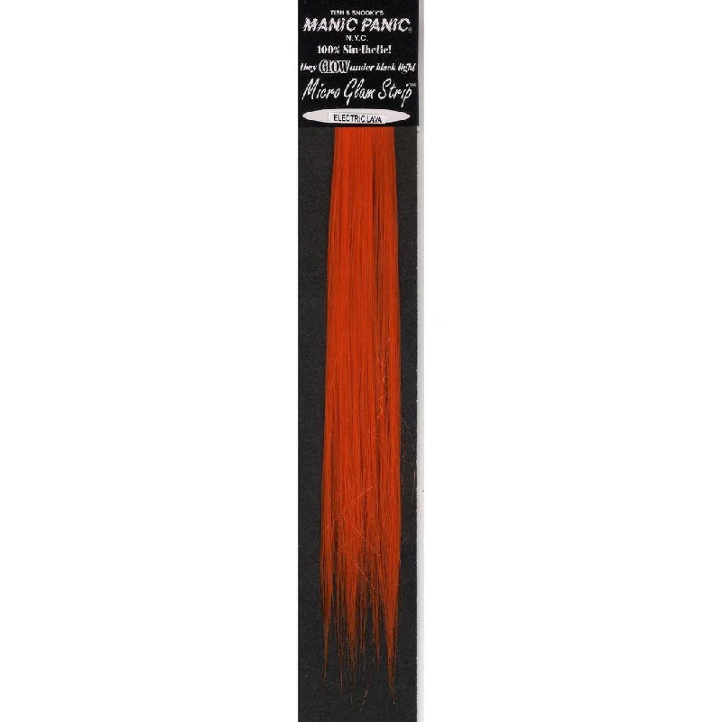 Synthetic colored wig with a heat - resistant formula for easy stylingElectric Lava® 8" Micro Glam® Strips