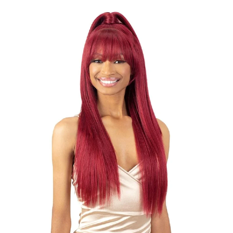 Colored wig with a 150 - density for a full and thick appearanceFreeTress Equal HD Illusion Half Up Lace Frontal Wig - HDL-11