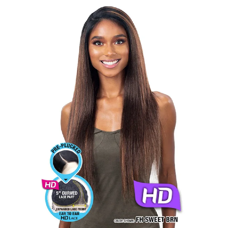 Synthetic colored wig with a heat - resistant formula for easy stylingFreeTress Equal Synthetic HD Lace Front Wig - Nicole