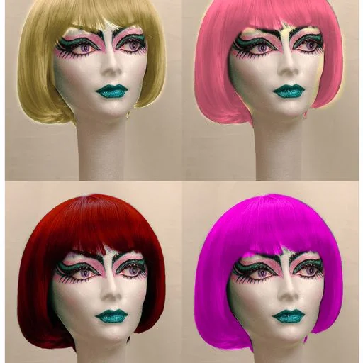 Colored wig with a 150 - density for a full and thick appearanceManic Panic Bombshell Bob Wig Glam®