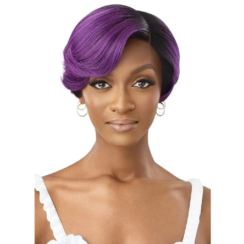 Colored wig with a side - swept bang for a sophisticated lookOutre EveryWear Synthetic Lace Front Wig - Every 28