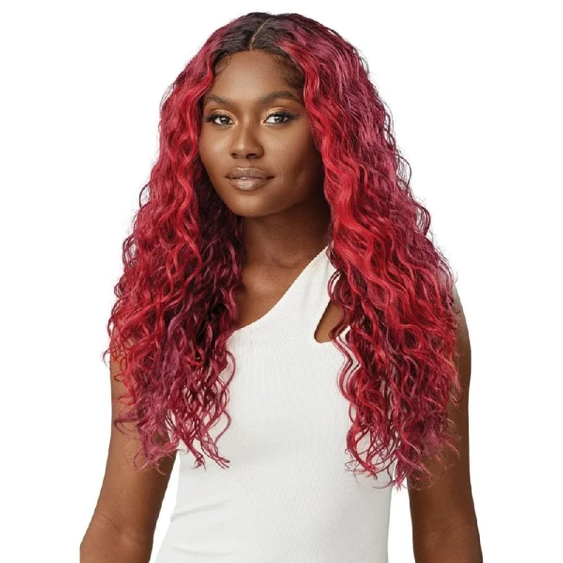 Colored wig in a vibrant pink color for a bold and eye - catching lookOutre EveryWear Synthetic Lace Front Wig - Every 31