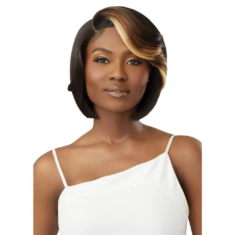 Colored wig with a pre - bleached knot for a natural - looking scalpOutre HD Transparent Lace Front Wig - Mandi