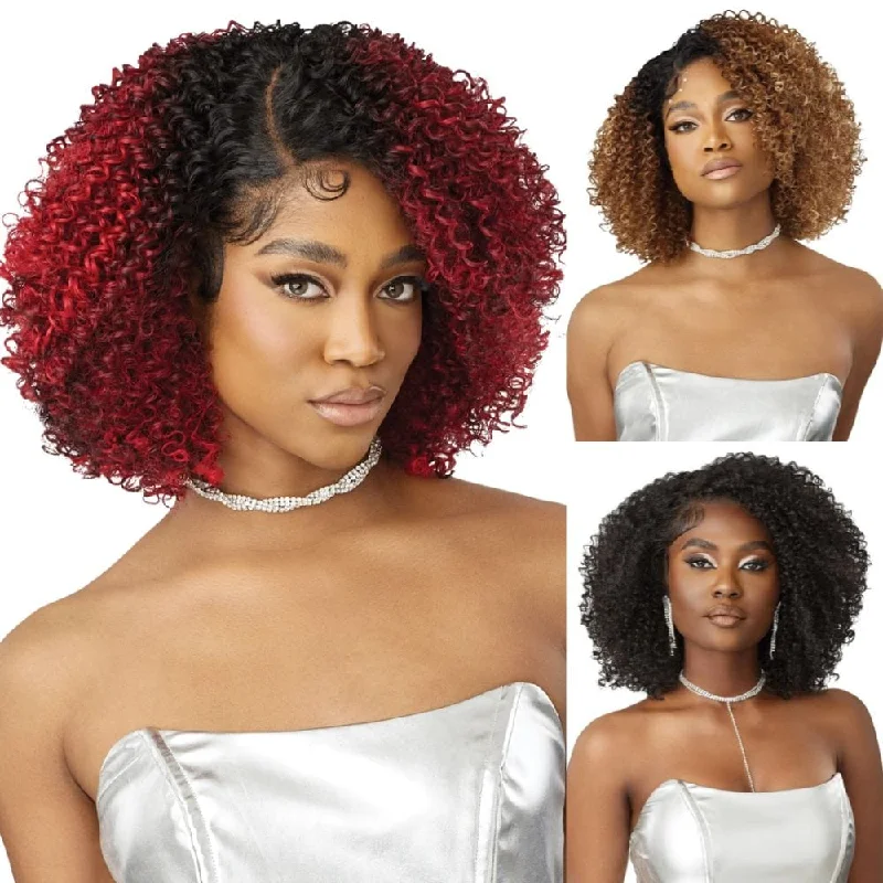 Colored wig with a pre - bleached knot for a natural - looking scalpOutre Melted Hairline Swirlista HD Lace Front Wig - Swirl 110