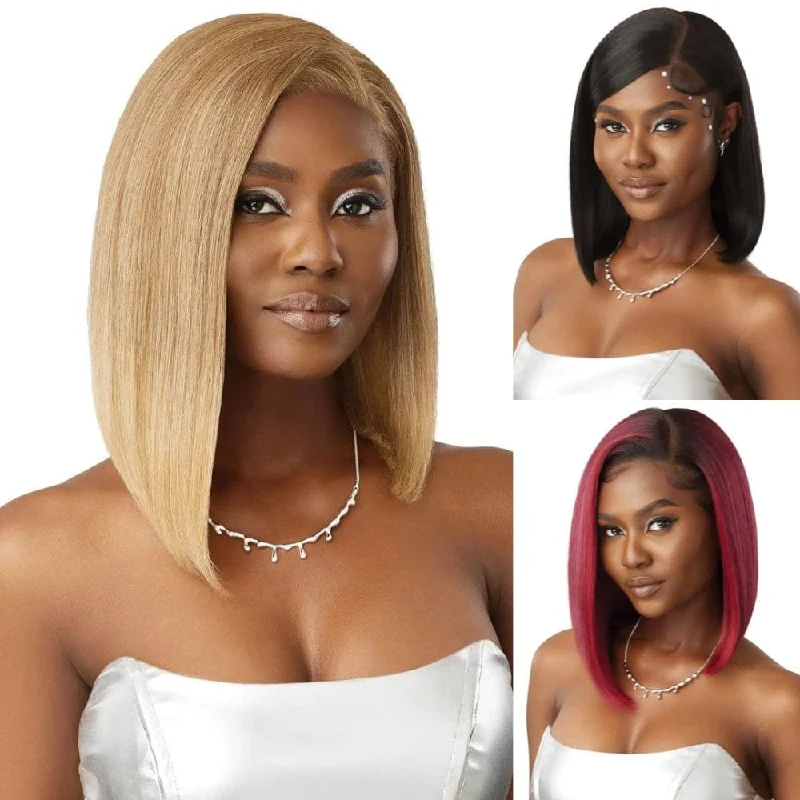 Synthetic colored wig with a heat - resistant formula for easy stylingOutre Melted Hairline Swirlista HD Lace Front Wig - Swirl 105