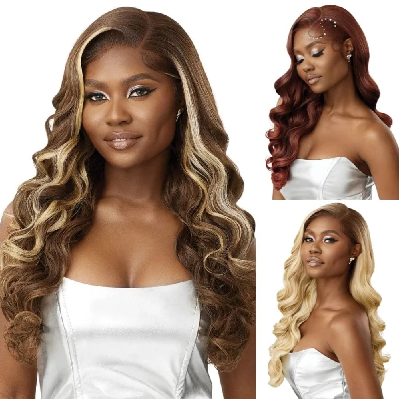 Colored wig with a side - swept bang for a sophisticated lookOutre Melted Hairline Swirlista HD Lace Front Wig - Swirl 106