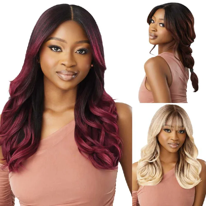 Colored wig with a pre - plucked hairline for a more natural lookOutre Melted Hairline Synthetic Lace Front Wig - Adela