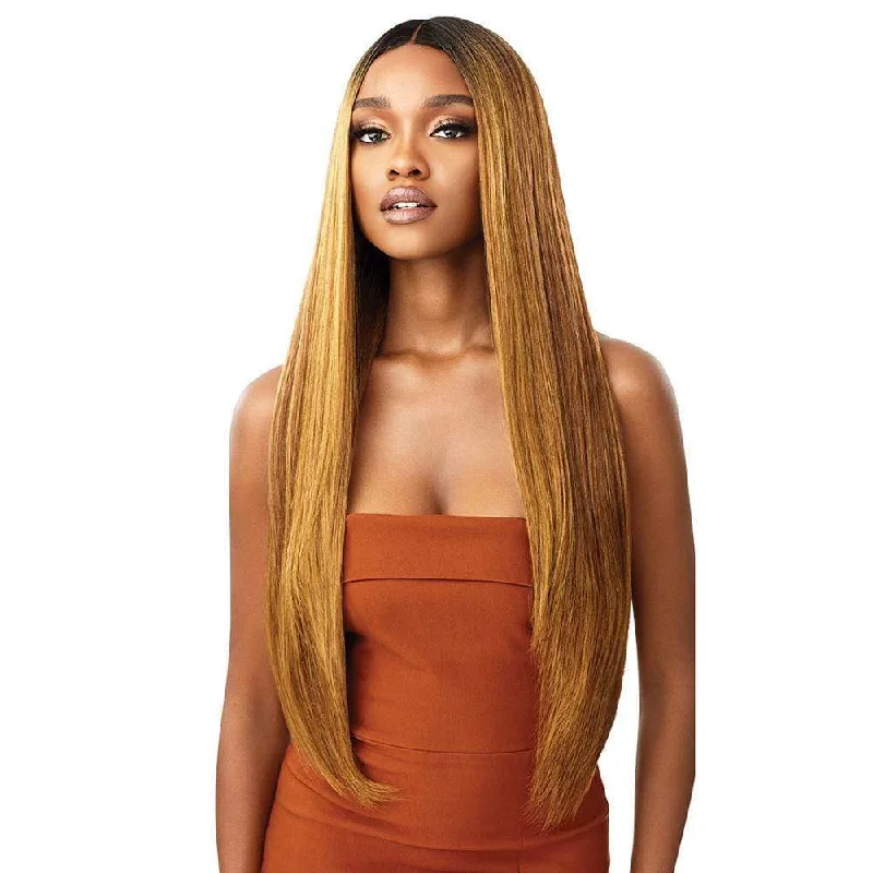 Colored wig with a curly texture for a bold and stylish choiceOutre Melted Hairline Lace Front Wig - Eliana