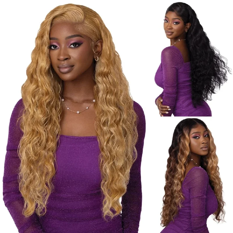 Colored wig with a wispy fringe for a soft and feminine lookOutre Perfect Hairline Swoop Series HD Lace Front Wig - Swoop 7