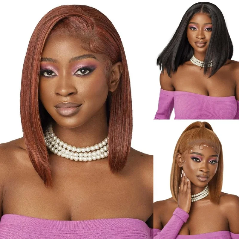 Colored wig with a red - orange hue for a warm and energetic lookOutre Perfect Hairline Swoop Series HD Lace Front Wig - Swoop 5