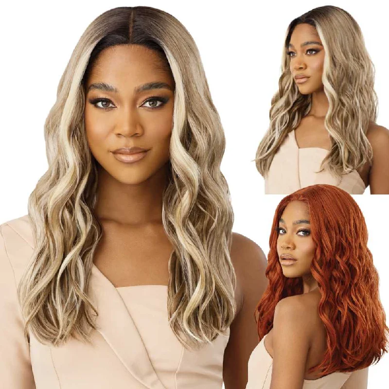 Colored wig with a 150 - density for a full and thick appearanceOutre Synthetic Basic HD Lace Front Wig - MELANIE