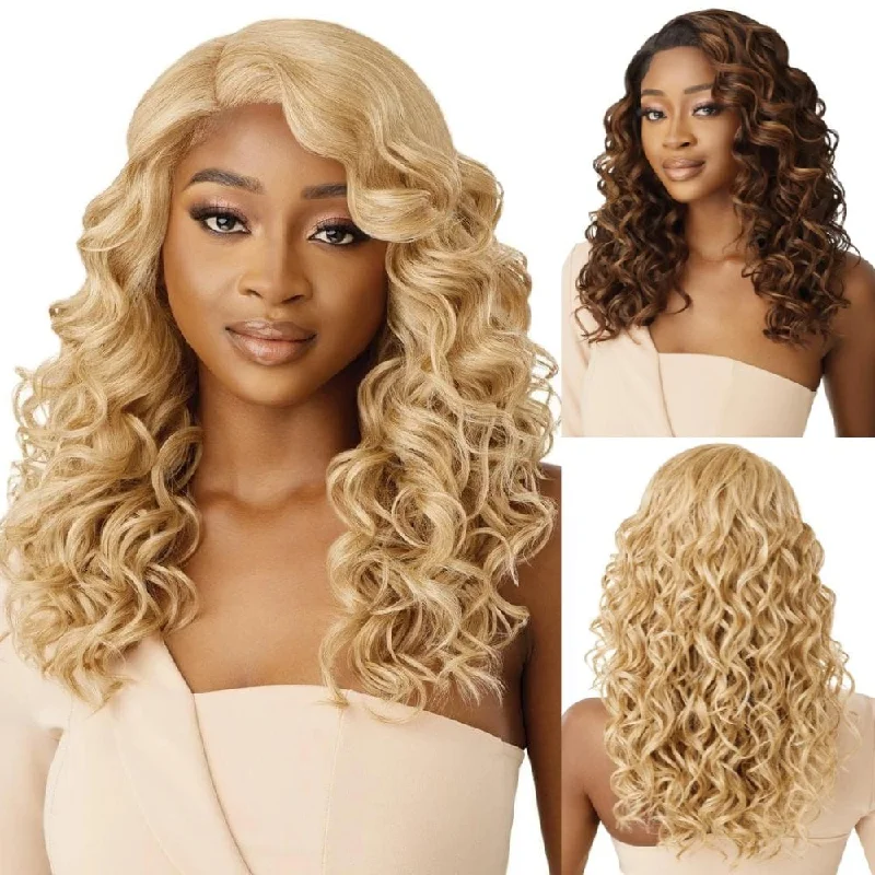 Colored wig with a silk - base cap for a comfortable and smooth feelOutre Synthetic Glueless HD Lace Front Wig - Kamari