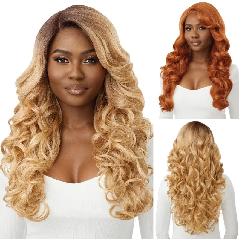 Colored wig with a 150 - density for a full and thick appearanceOutre Synthetic HD Transparent Lace Front Wig - Hudson