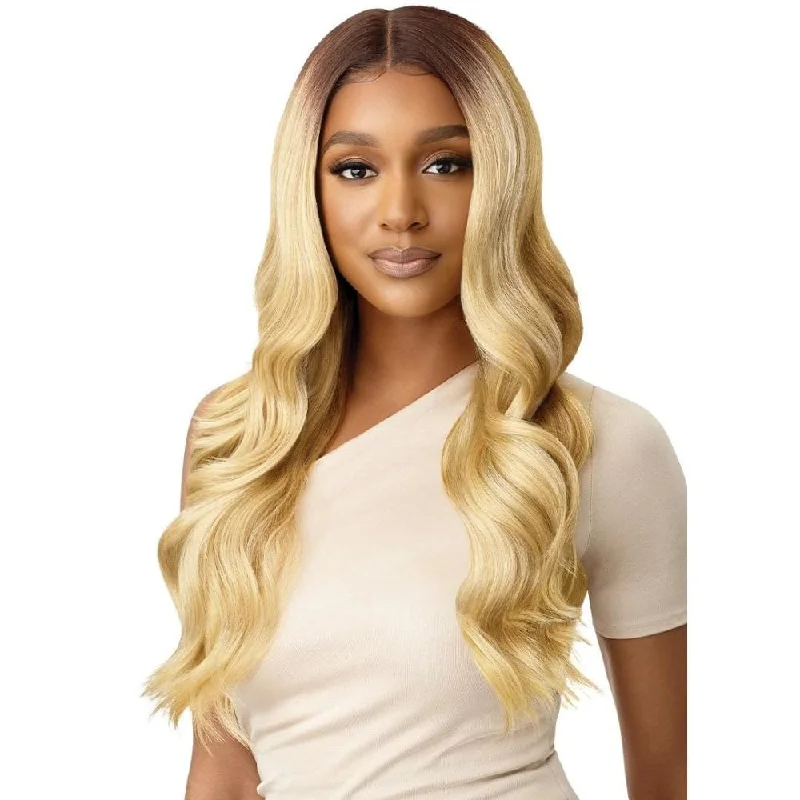 Adjustable - cap colored wig for a comfortable fitOutre Synthetic Lace Front Deluxe Wig - Verina