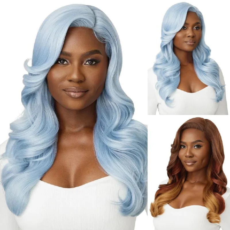 Colored wig with a curly texture for a bold and stylish choiceOutre Synthetic HD Transparent Lace Front Wig - Kyala