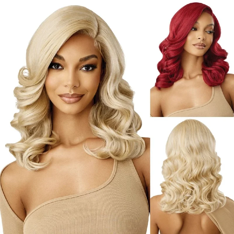 Colored wig with a middle - part for a classic and elegant styleOutre Synthetic SleekLay Part Lace Front Wig - Aluna