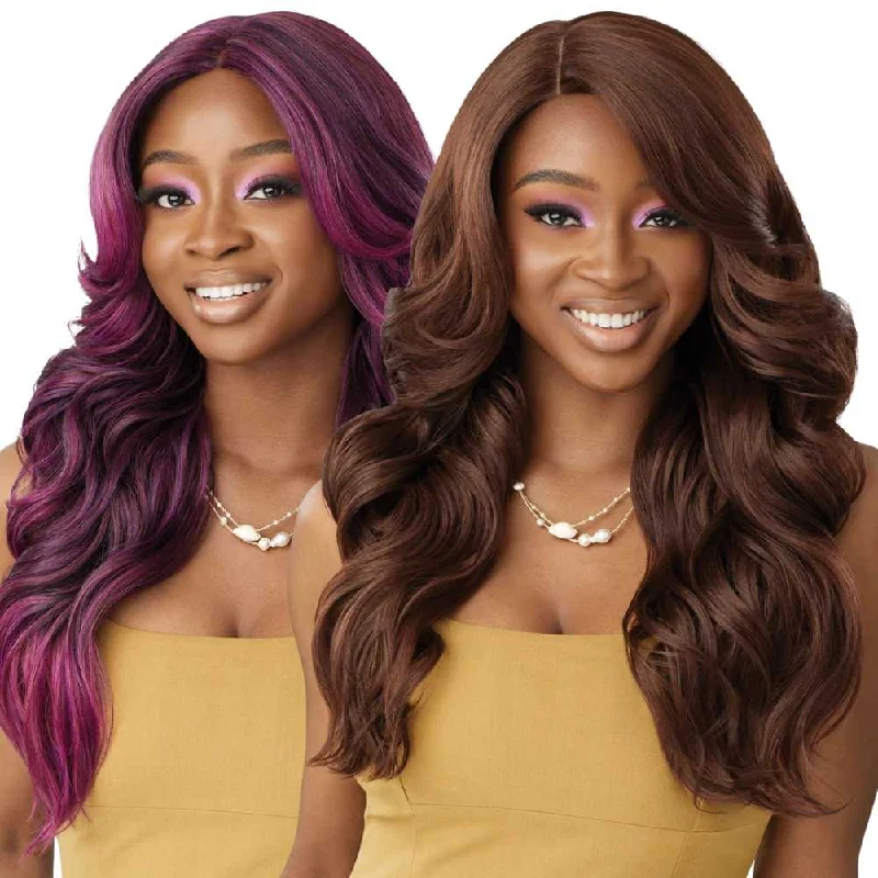 Colored wig with a side - part for a more flattering appearanceOutre The Daily Wig Synthetic Lace Part Wig - Aldina