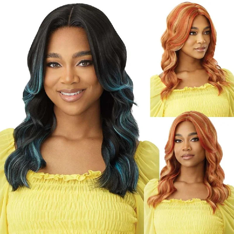 Synthetic colored wig with a heat - resistant formula for easy stylingOutre The Daily Wig Synthetic Lace Part Wig - Prianna