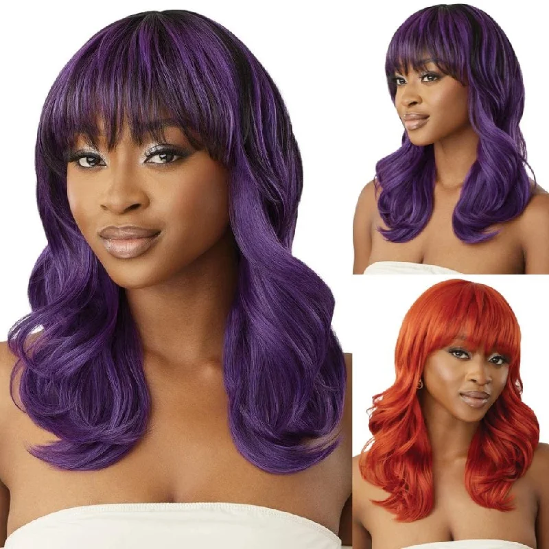 Synthetic colored wig with a heat - resistant formula for easy stylingOutre Wigpop Style Selects Synthetic Full Wig - Rocky