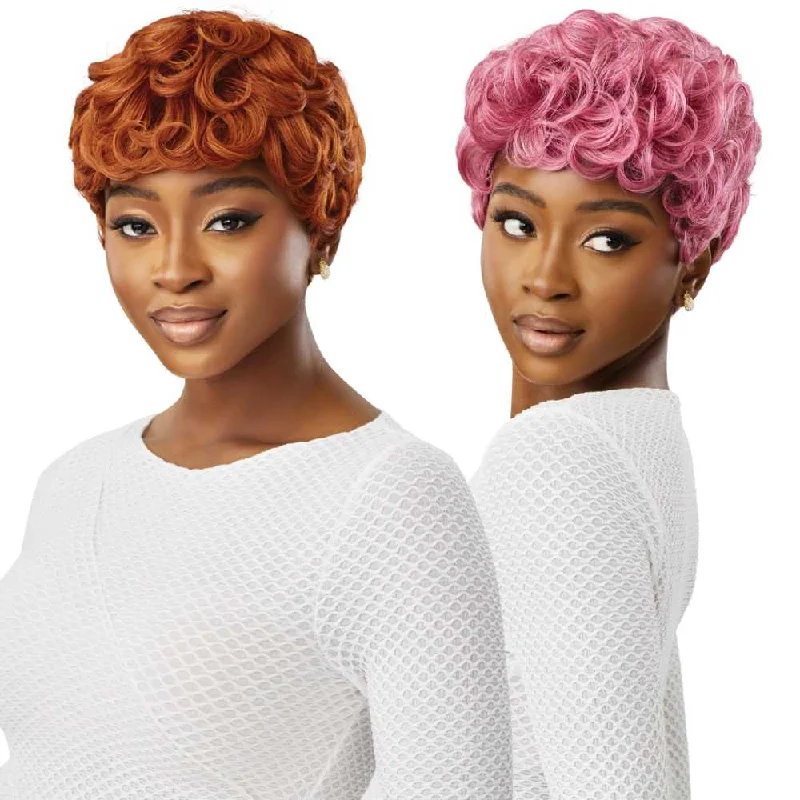 Colored wig with a silk - base cap for a comfortable and smooth feelOutre Wigpop Synthetic Full Wig - Dale