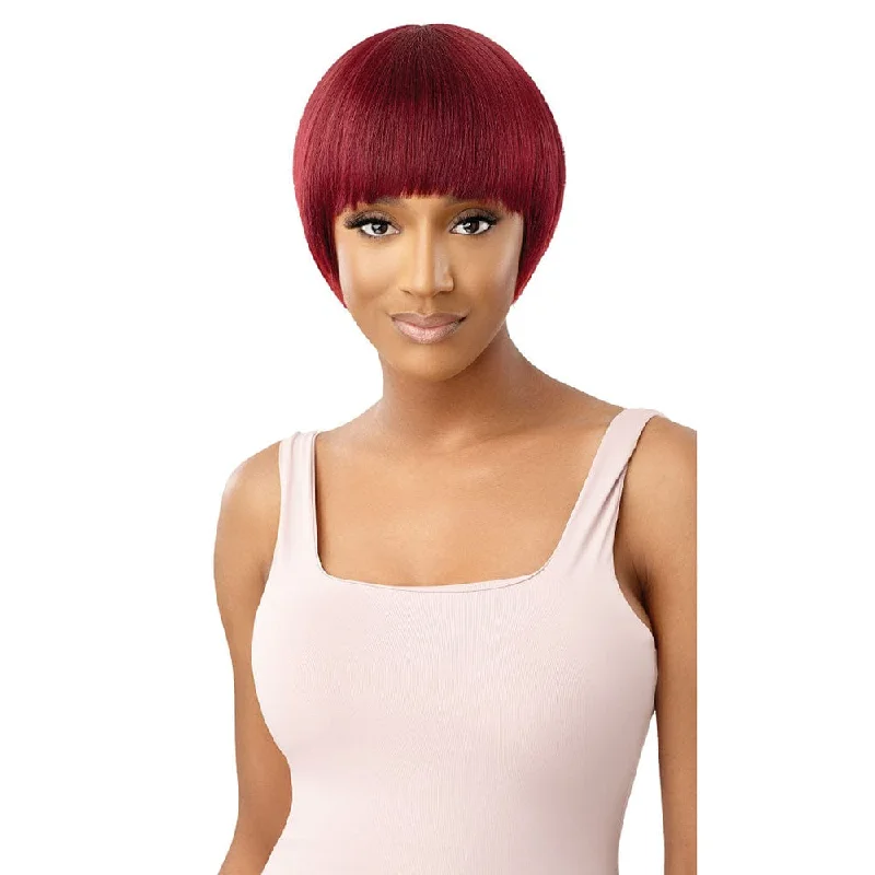 Colored wig with a side - part for a more flattering appearanceOutre Wigpop Synthetic Full Wig - Honey