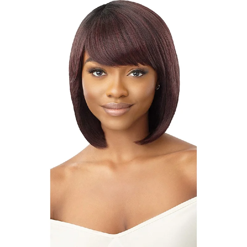 Colored wig with a purple - violet shade for a regal and elegant lookOutre Wigpop Synthetic Full Wig - Meghan