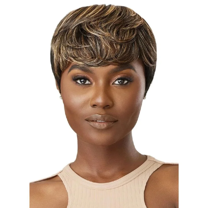 Colored wig with a pre - bleached knot for a natural - looking scalpOutre Wigpop Synthetic Full Wig - Mia