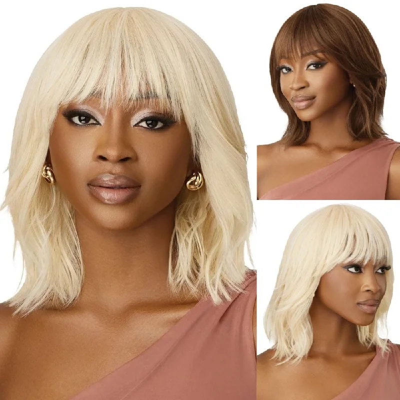 Colored wig with a middle - part for a classic and elegant styleOutre Wigpop Synthetic Full Wig - Ollie