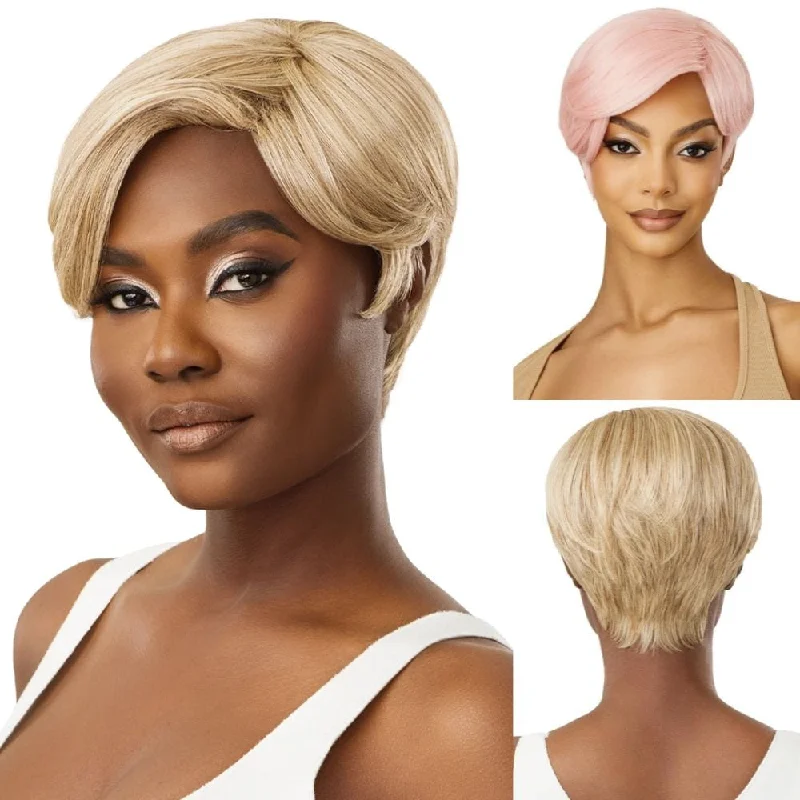 Colored wig with a natural - looking root for a more realistic lookOutre Wigpop Synthetic Full Wig - Page