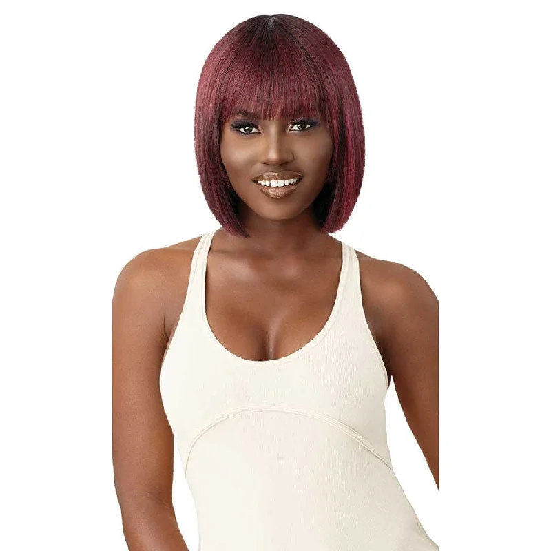 Colored wig with a side - swept bang for a sophisticated lookOutre Wigpop Synthetic Full Wig - Rumi