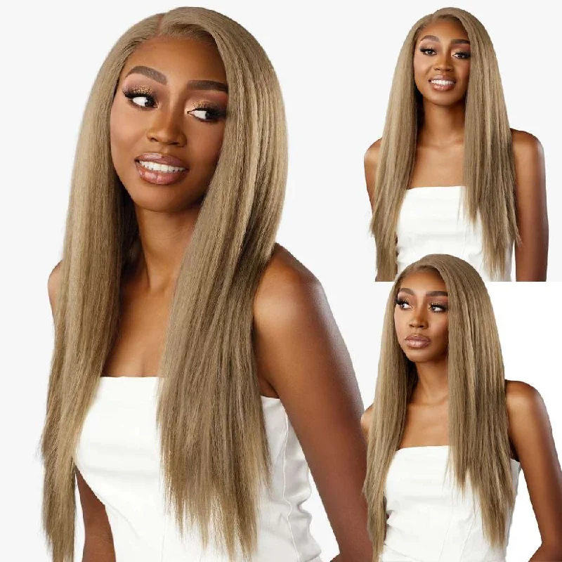 Colored wig with a wavy texture for a beachy and fun lookSensationnel Glueless Bare Luxe Lace Wig - Y-Part Analia