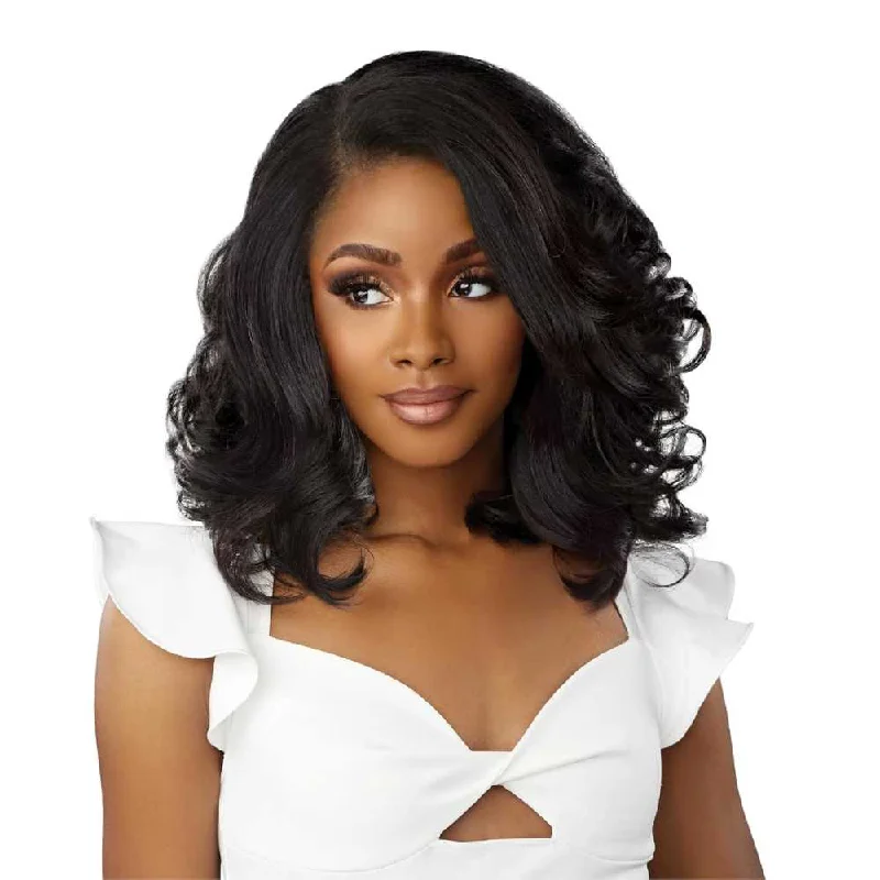 Synthetic colored wig with a heat - resistant formula for easy stylingSensationnel Dashly HD Lace Front Wig - Lace Unit 40