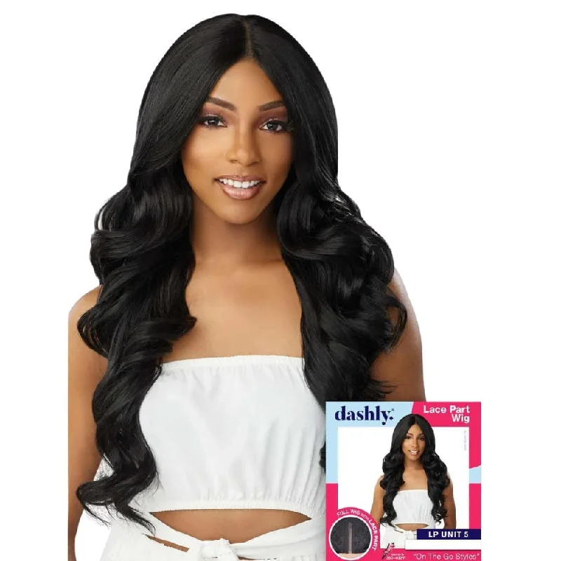 Colored wig in a vibrant pink color for a bold and eye - catching lookSensationnel Dashly Synthetic Lace Part Wig - LP Unit 5