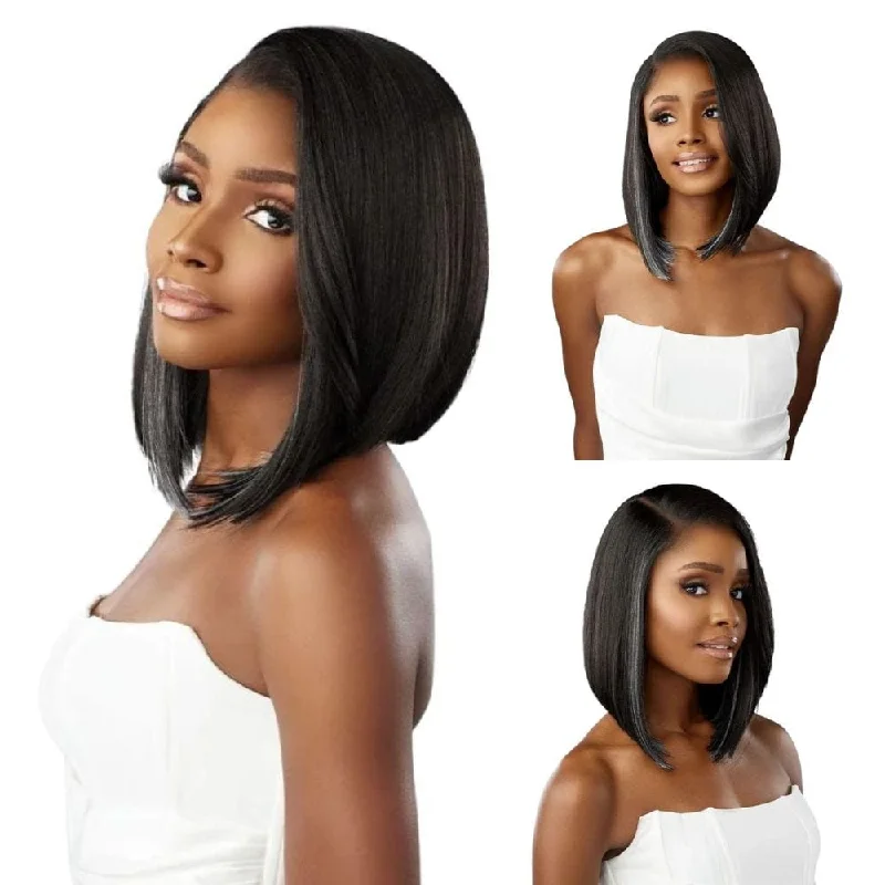 Colored wig with a pre - plucked hairline for a more natural lookSensationnel Glueless Bare Luxe Lace Wig - Y-Part Edesa