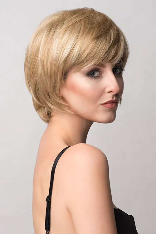 Adjustable - cap colored wig for a comfortable fitPixie cut wig, layered and short: Sophia