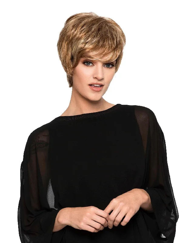 Bob wig in a jet - black color for a classic appearance531 Susanna by WIGPRO: Synthetic Wig