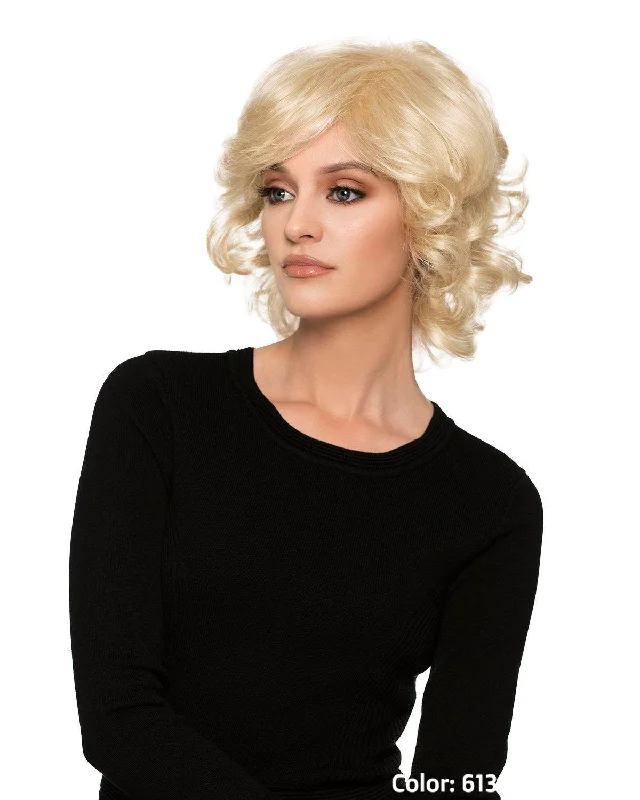 Bob wig with auburn highlights for a warm and vibrant appearance564 Eva by WigPro: Synthetic Wig