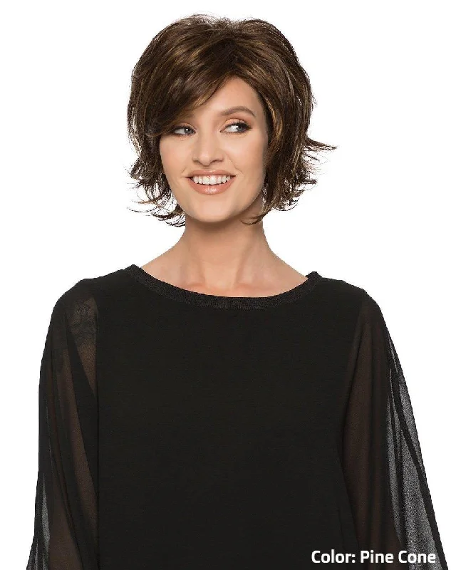 Bob wig with a pre - plucked hairline for a more natural look565 Hannah by WigPro: Synthetic Wig