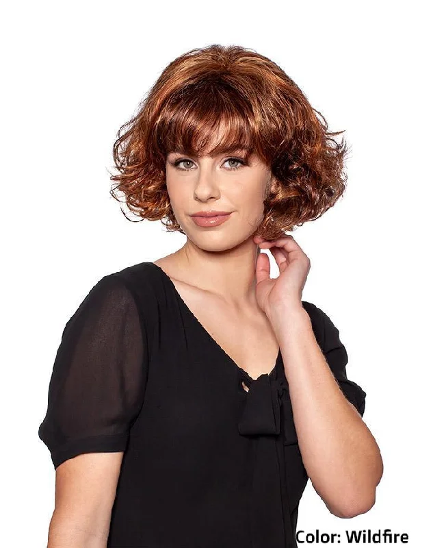 Bob wig with side - swept bangs for a sophisticated look569 Marie by WigPro: Synthetic Wig