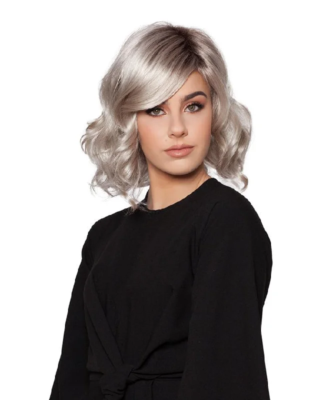 Bob wig with side - swept bangs for a sophisticated look584 Kylie by WigPro: Synthetic Wig