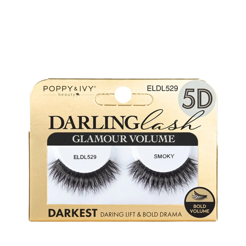 Synthetic lace wig with a heat - resistant formulaABSOLUTE NEW YORK Poppy & Ivy 5D Darling Multi Dimensional Lashes SMOKY #ELDL529