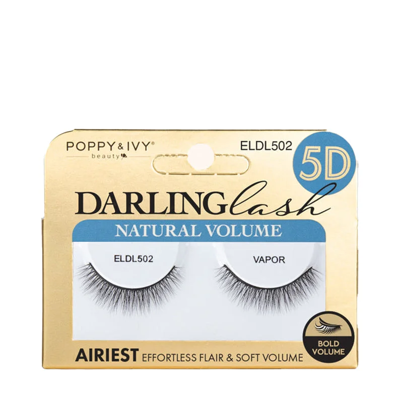 Full - lace wig with a natural - looking hairline for a seamless appearanceABSOLUTE NEW YORK Poppy & Ivy 5D Darling Multi Dimensional Lashes VAPOR #ELDL502