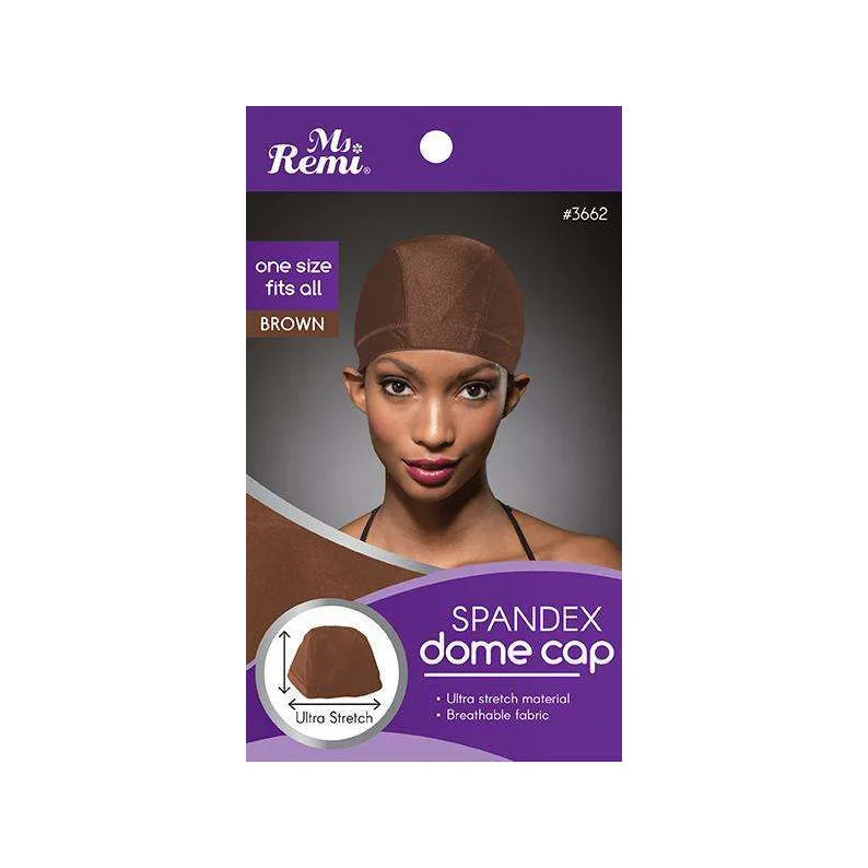 Lace wig with a wispy fringe for a soft and feminine lookANNIE Ms. Remi Spandex Dome Cap [BROWN] #03662