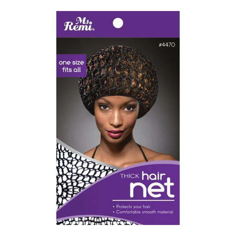 Lace wig with a pre - plucked hairline for a more natural lookANNIE MS. REMI Thick Hair Net [BLACK] #04470