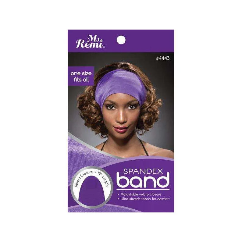 Lace wig with a silk - base cap for a comfortable and smooth feelANNIE MS. REMI Spandex Band [ASSORTED COLOR] #04443