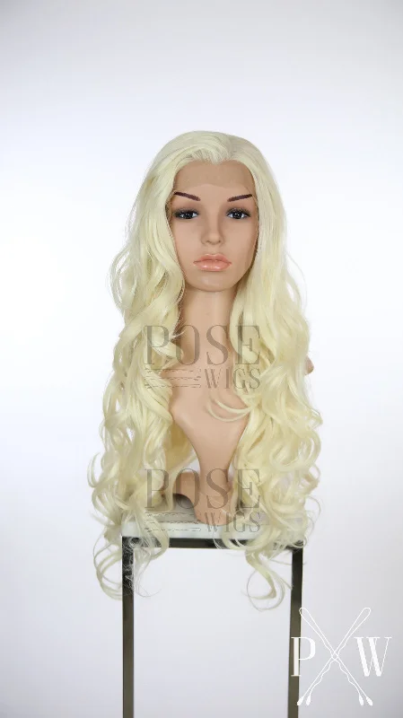 Lace wig with a honey - blonde color for a warm and sunny appearanceAva Crystal Blonde - Natural Plus Series