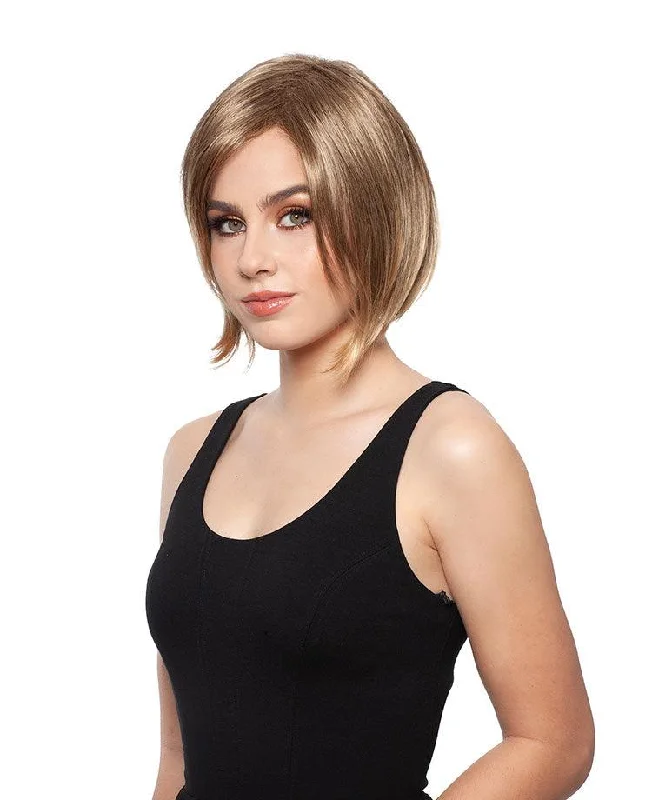 Bob wig with side - swept bangs for a sophisticated lookBA523 P. Mink by WigPro | Bali Synthetic Hair Wig