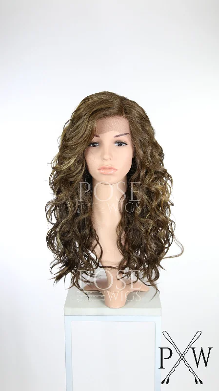 Lace wig in a chocolate - brown color for a rich and warm appearanceCalyx Sun-Kissed Brunette - Natural Series