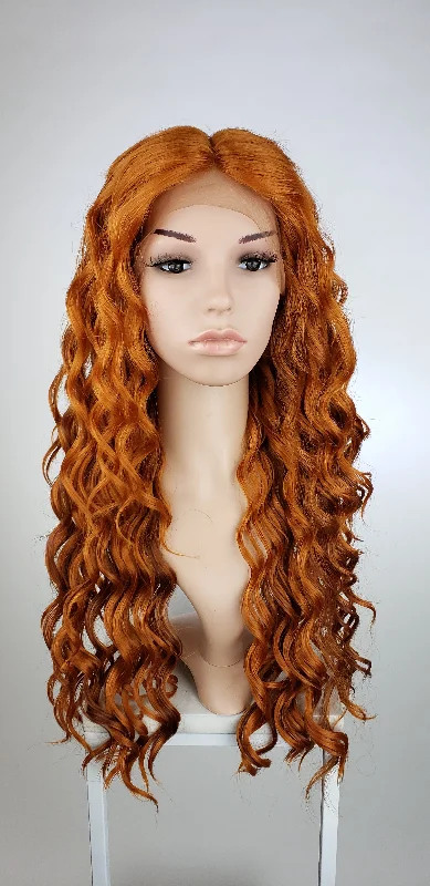 Lace wig with a silk - base cap for a comfortable and smooth feelCelestial Brilliant Copper - Natural Series