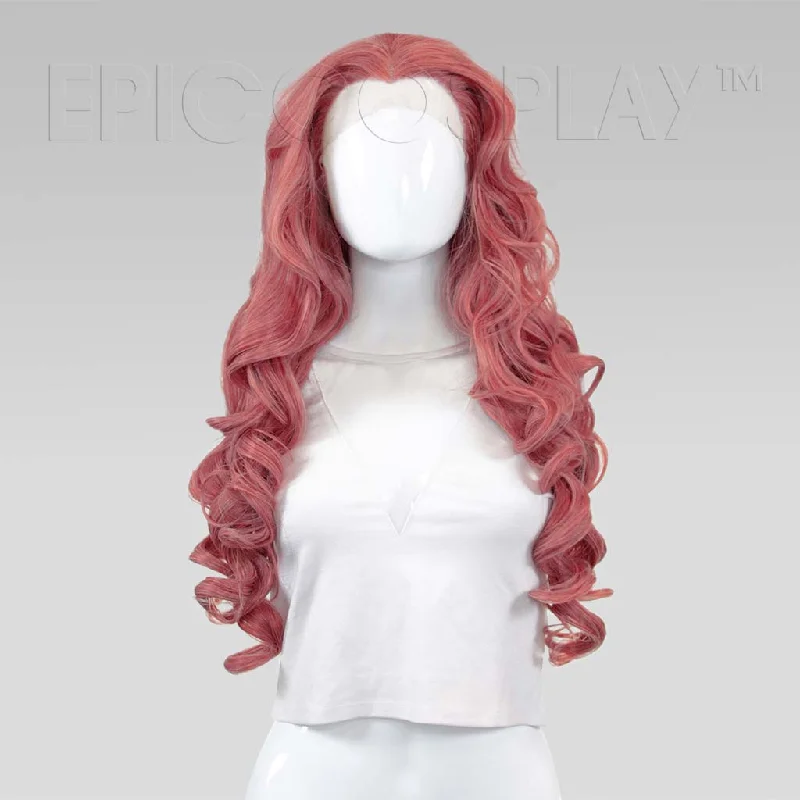 Lace wig with a wispy fringe for a soft and feminine lookDaphne Lacefront - Princess Dark Pink Mix Wig